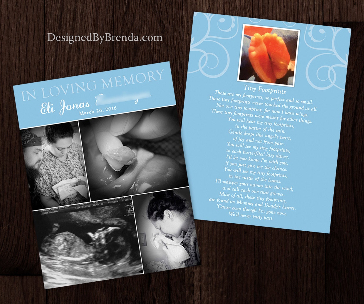 memorial service cards