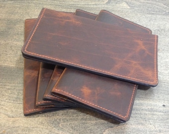FREE SHIPPING !!! Bison Leather Checkbook Cover