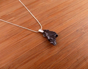 Sikhote-Alin Iron Meteorite Sterling Silver Pendant