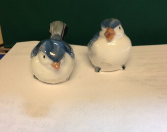 Pair of Otagiri hand painted birds