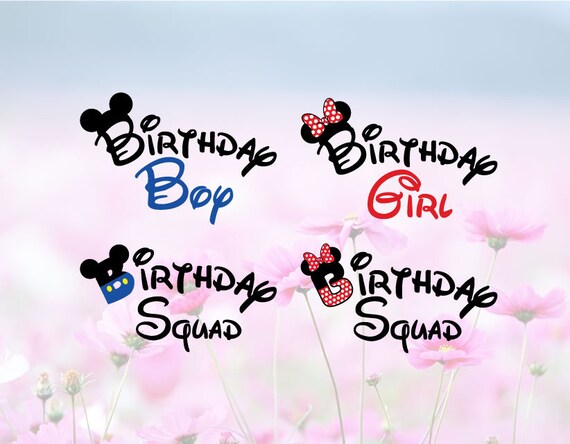 Download Birthday Girl Minnie SVG, Birthday Boy Mickey Svg ...