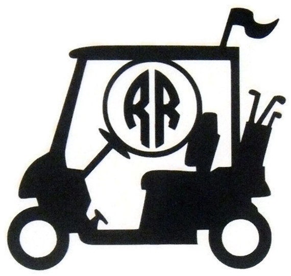 Vinyl decal Yeti cup decal Golf Vinyl DecalMonogramed decal