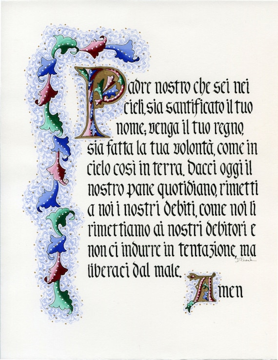 Our Father in Italian