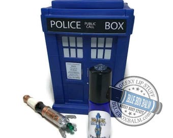 Sonic Scent - FANGIRL - "Osgood" Doctor Who Inspired Body Scent - Chocolate Orchid Fragrance in a Blue Glass Roller Bottle