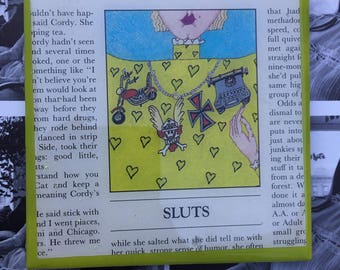 Vintage Dirty Words Playboy Coaster