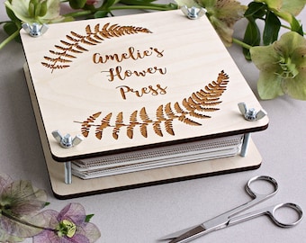 Personalised Botanical Flower Press