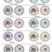 2 (two) set grey taylor, chevron dresser drawer knobs. you choose color, baby girls boys mtm bedding