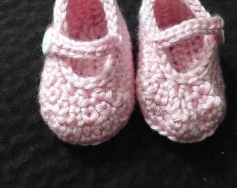 Newborn baby slippers pink