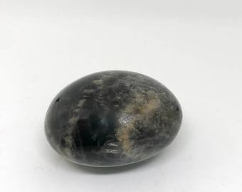 Black Moonstone Palm Stone - For New Beginnings
