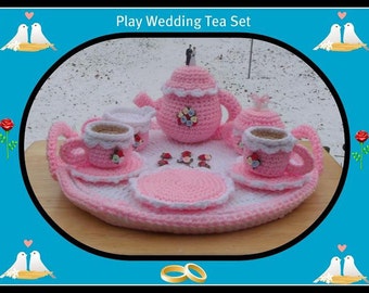 Play Wedding Tea Set Crochet Pattern