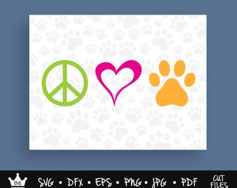 Free Free 208 Peace Love And Dogs Svg SVG PNG EPS DXF File