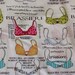 Bra brassiere print 100% cotton fabric 1.5 yards quilting