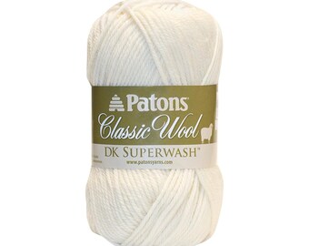 Patons DK Superwash Aran (Set of 4) Wool Yarn // DK Weight // Light Weight Yarn // Pure New Wool // Patons Yarn