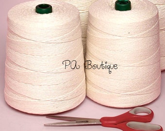 Natural Kraft White Unpolished 6-ply 100% Cotton Baker's Twine (Free Shipping!)