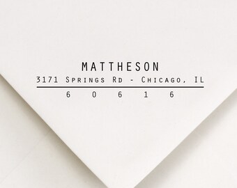 Address Stamp, New Home Stamper, Return Address Stamp, Wedding Stamp, Return Stamp, Envelope Stamping, Mailing Stamp, DIY Address (806)