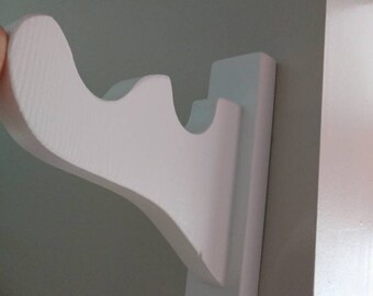Double rod curtain rod brackets