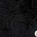 Faux Fur Long Pile Mongolian Black Fabric / 60" Wide / Sold by the yard