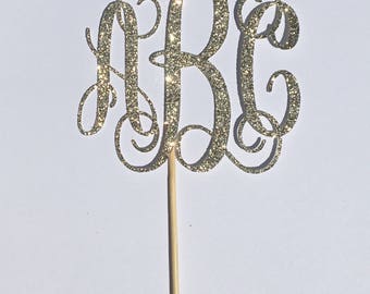 Monogram cake topper - MEDIUM