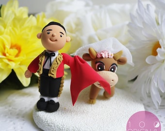 Custom Wedding Cake Topper- Spain Wedding Theme