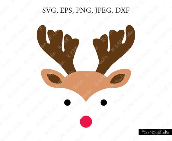 Download Reindeer SVG Christmas SVG Reindeer Head Svg Reindeer Clip