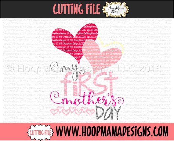 Download My First Mother's Day SVG DXF eps and png Files for
