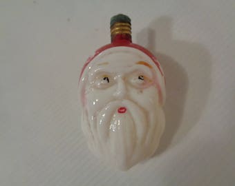 Milk Glass Figural Christmas Bulb, Santa Head Double Sided Milk Glass Bulb, Christmas Tree Milk Glass Light Bulb, Christmas Decor, Holiday