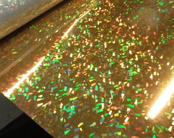 Gold Crystal Holographic Heat Press Vinyl