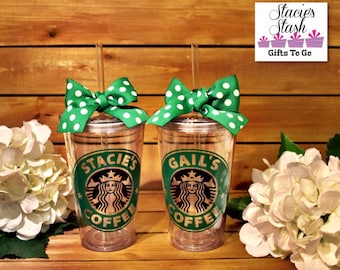 Starbucks Cup, Personalized Starbucks Cup, Starbucks Tumbler, Starbucks Mug, Bridesmaid Gifts, Personalized Birthday Favors, Party Favor