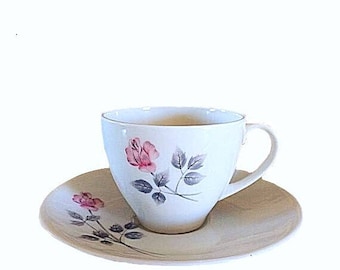 Royal Doulton Pillar Rose, Pillar Rose Teacup, England Teacup Set, Doulton Saucer, Vintage Doulton, Doulton Plate, Doulton Rose Teacup, Rose