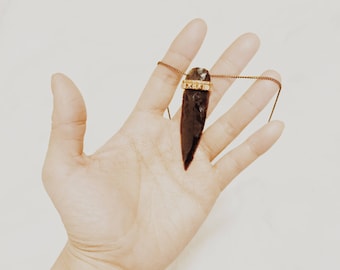 Obsidian Arrowhead Necklace