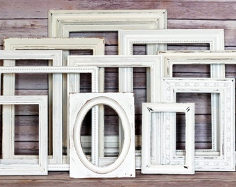 Wedding Decor, Rustic Wedding, Wedding Sign, Picture Frame Set, Gallery Wall, Wedding Table Decor, Painted Furniture, Baby Shower