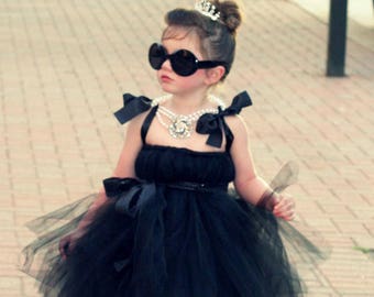 Little Audrey Hepburn Tutu Dress Black Audrey Hepburn Tutu Dress Breakfast At Tiffanys Dress Audrey Hepburn Dress Breakfast At Tiffanys