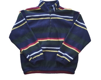 Vintage Rainbow Striped Fleece
