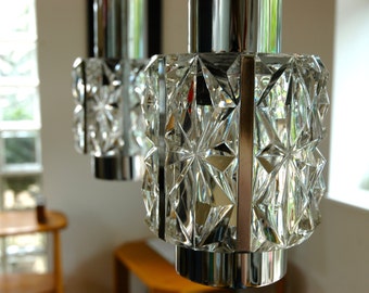 1960s Belgian 3 Pendant Ceiling Light