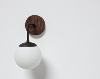 wall lamp, bathroom lighting, mid century lamp, industrial lighting, black sconce