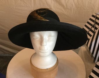 Large black sweeping felt
