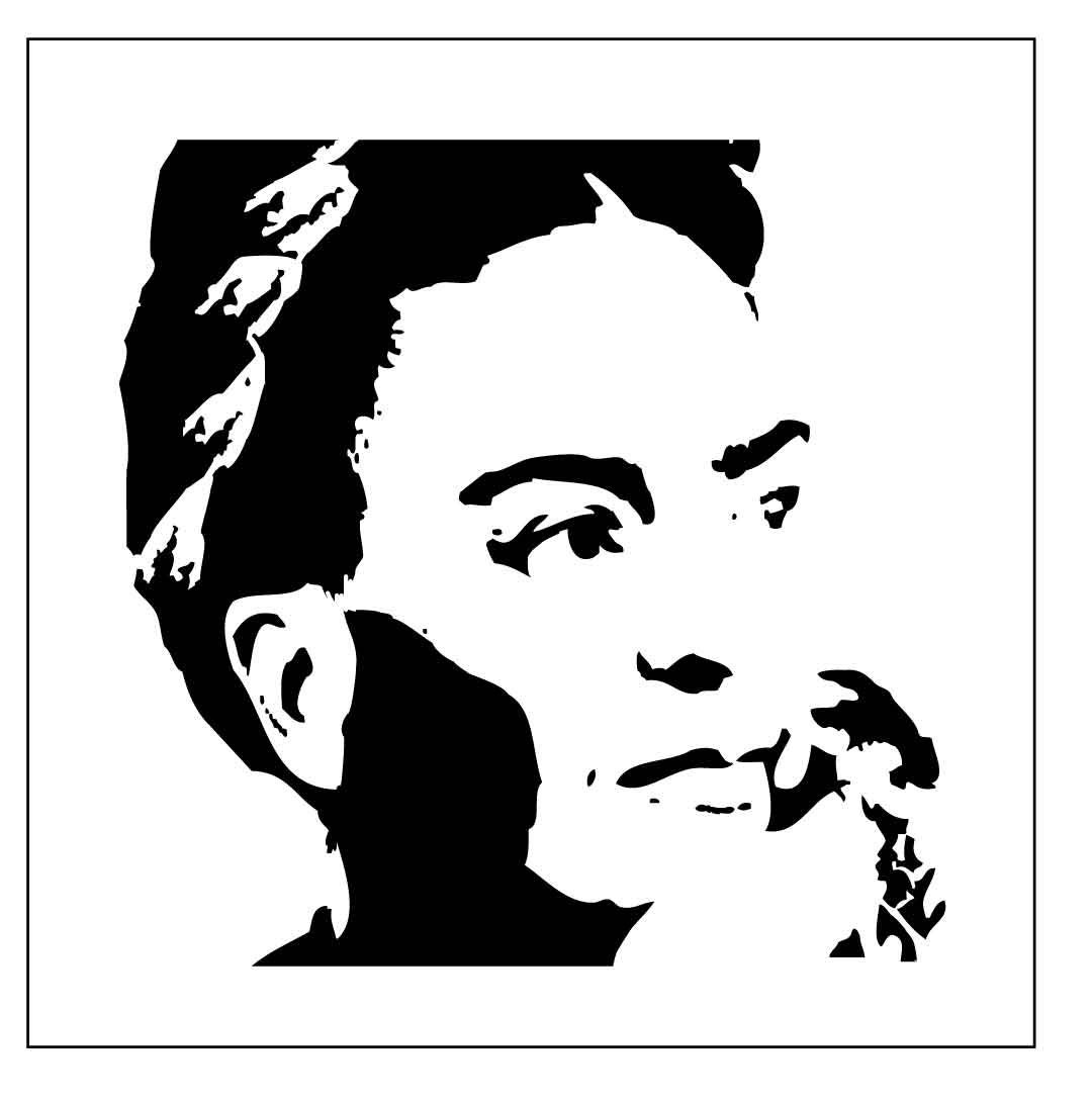 FP05 Reusable Laser-Cut Mylar Stencil Painter Frida Kahlo 2