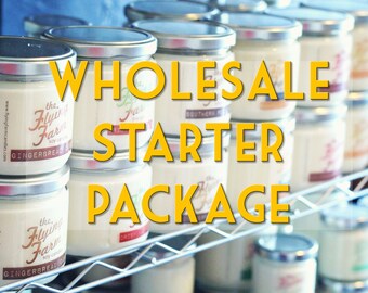 Scented Candles, Wholesale Starter Set, Handmade Soy Candles, Candles in Bulk, Wholesale Bundle, Retail Sampler, Mason Jar Candles, Retro