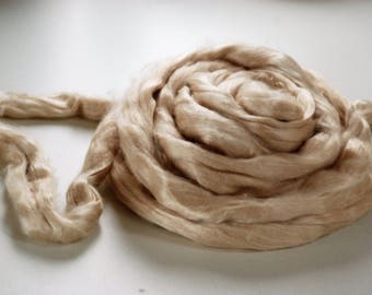 MINT FIBRE ~ Cellulose Fibre infused with Mint ~ suitable for spinning, crafting, doll hair, dyeing, wig making, roving, vegan, top, weaving