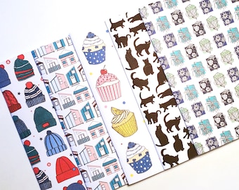 A5 Pattern Notebooks Plain Pages