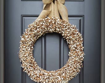 All Season Wreath. Wedding Wreath. Pip Berry Wreath. CREAM Primitive Wreath. Your All Season Wreath Awaits.