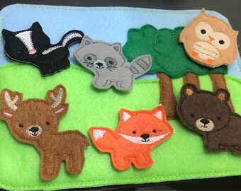 Felt Board, Woodland Quiet Board, Quiet Board, Quiet Play, Imagination Board
