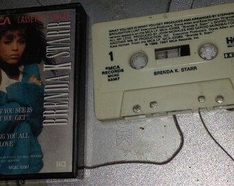 Brenda K Starr - What You See Is What You Get + Giving You All My Love audio cassette tape