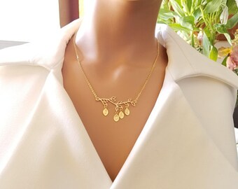 Mother Gift for Mom Necklace, Grandma gift Birthstone Necklace Family Tree Necklace Personalized Necklace Custom Name Necklace mom gift idea