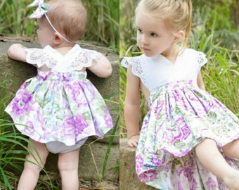Big Sister, Little Sister matching Dresses