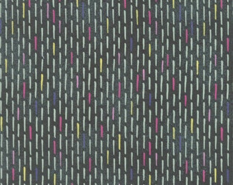 Dashed Line Fabric - Saturday Morning by BasicGrey for Moda Fabrics - To Do in Oxley - Fabric by the Half Yard