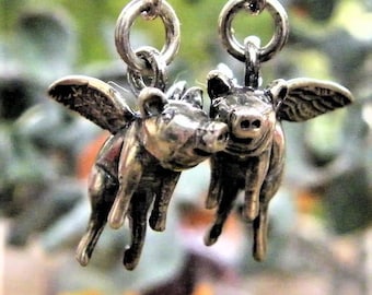 flying pig earrings, when pigs fly earrings