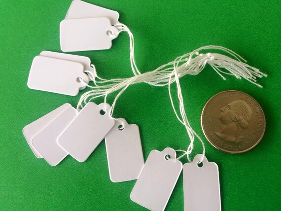 Items similar to 500 Price Jewelry Tags Labels Hanging Boutique Small