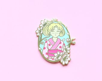 Sailor Moon Hard Enamel Pin Sweet Sakura Usagi Yukata