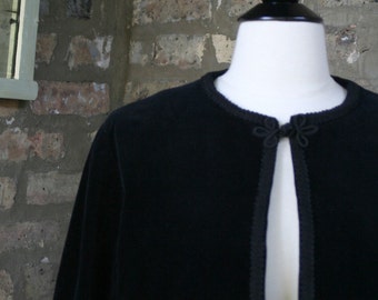 Vintage Black Velveteen Jacket